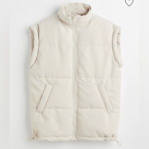 UGC H&M cream puffer vest